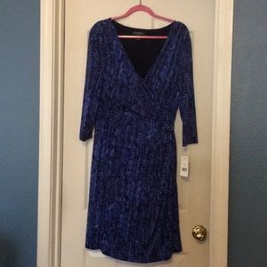 Faux wrap dress